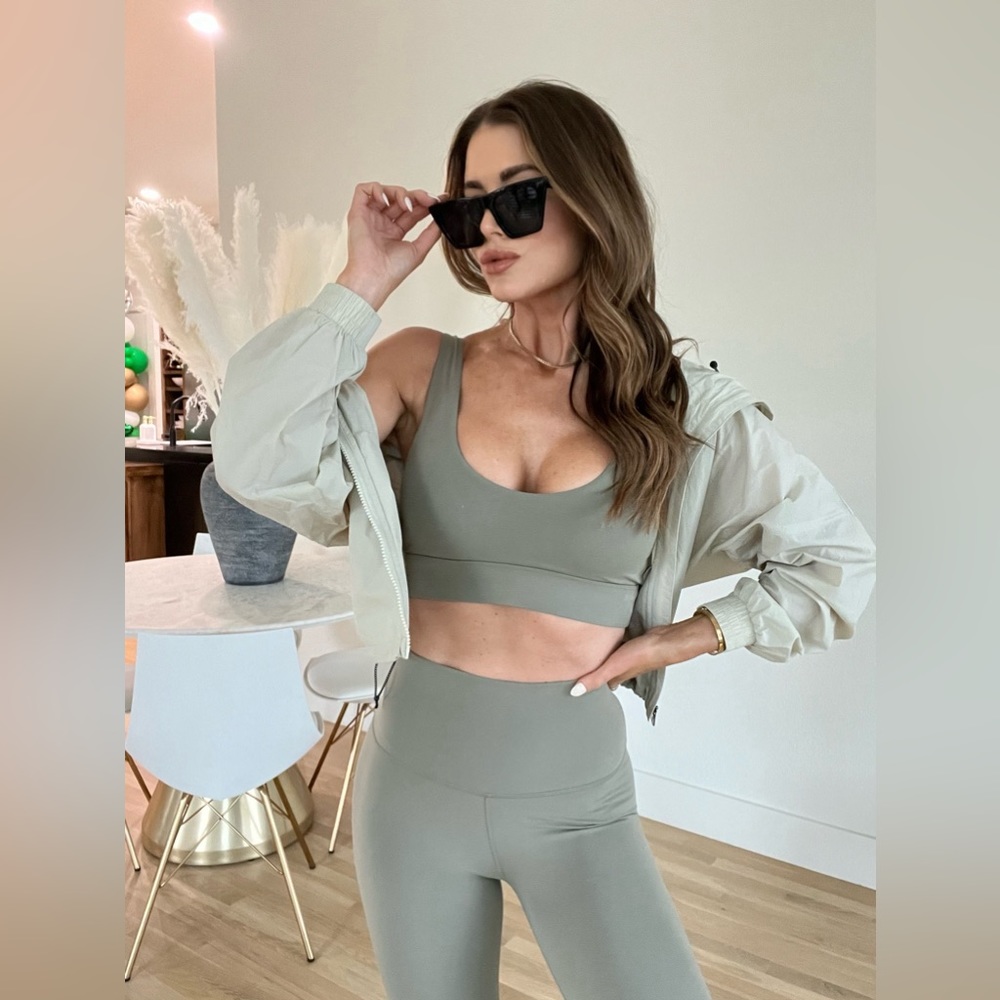 Varley Olive Sports Bra